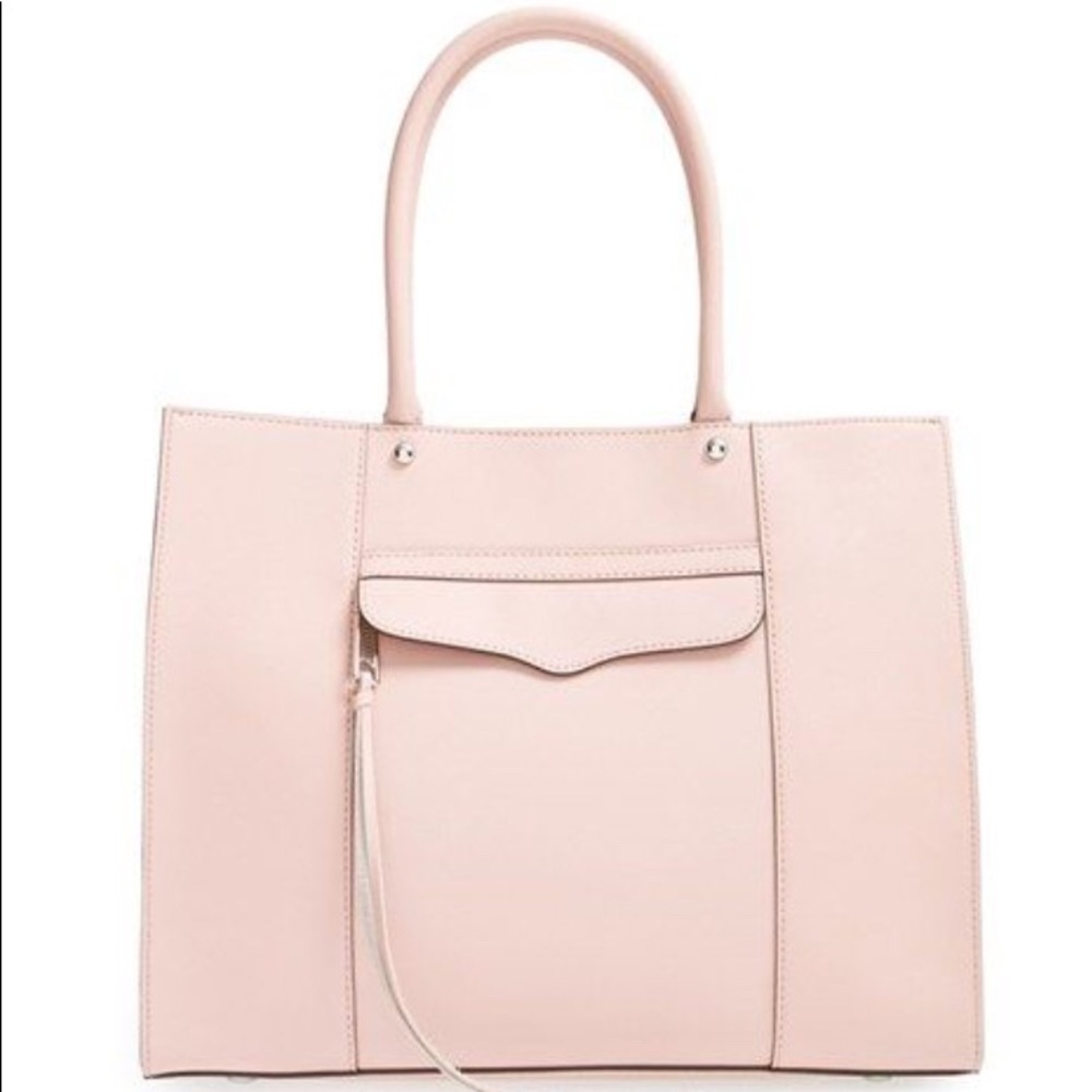 Rebecca Minkoff Medium Mab leather tote pale pink